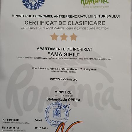 Apartament Ama Sibiu Buitenkant foto